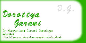 dorottya garami business card